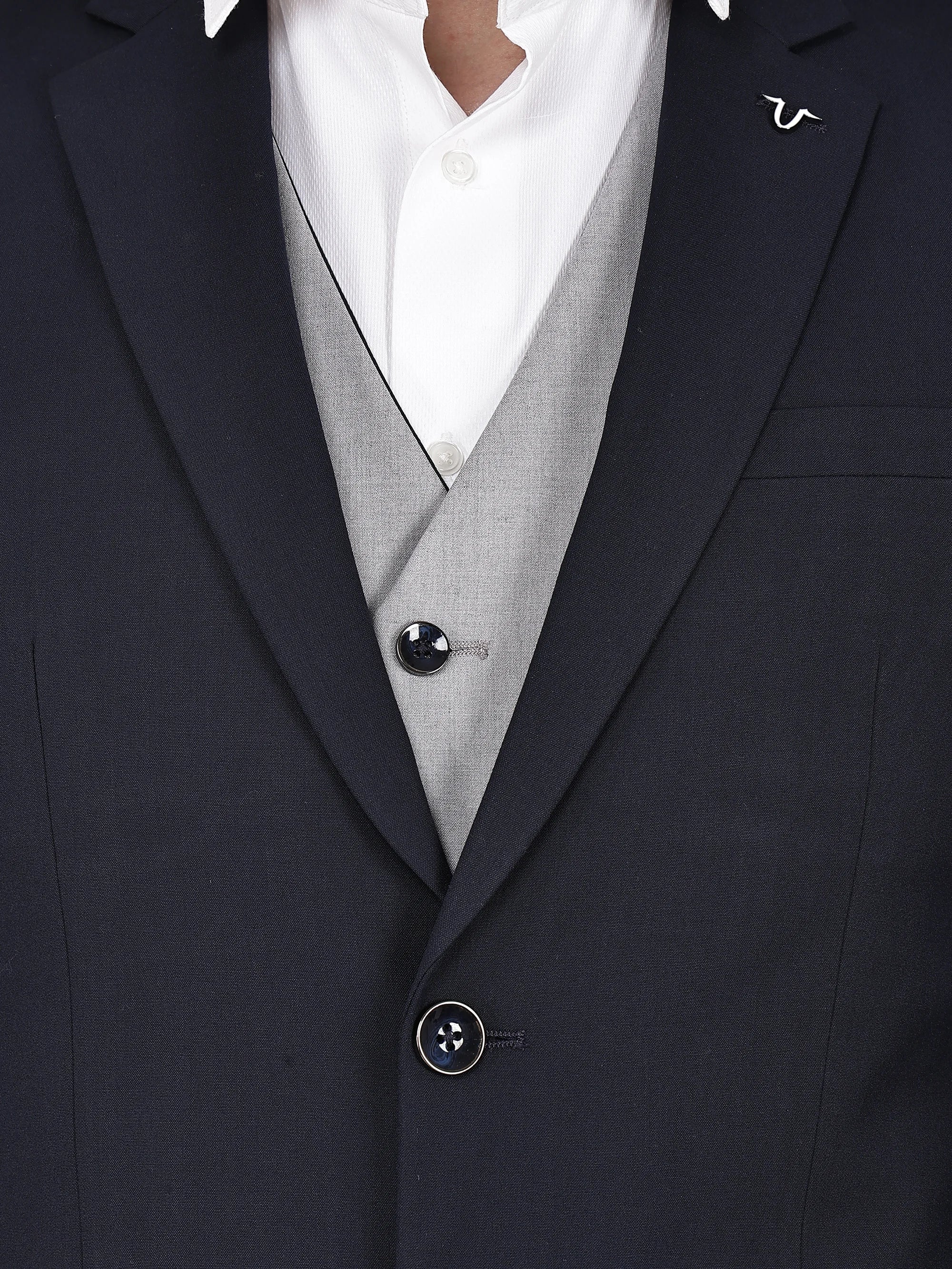 3pc Contrast Reversible Waistcoat Suit