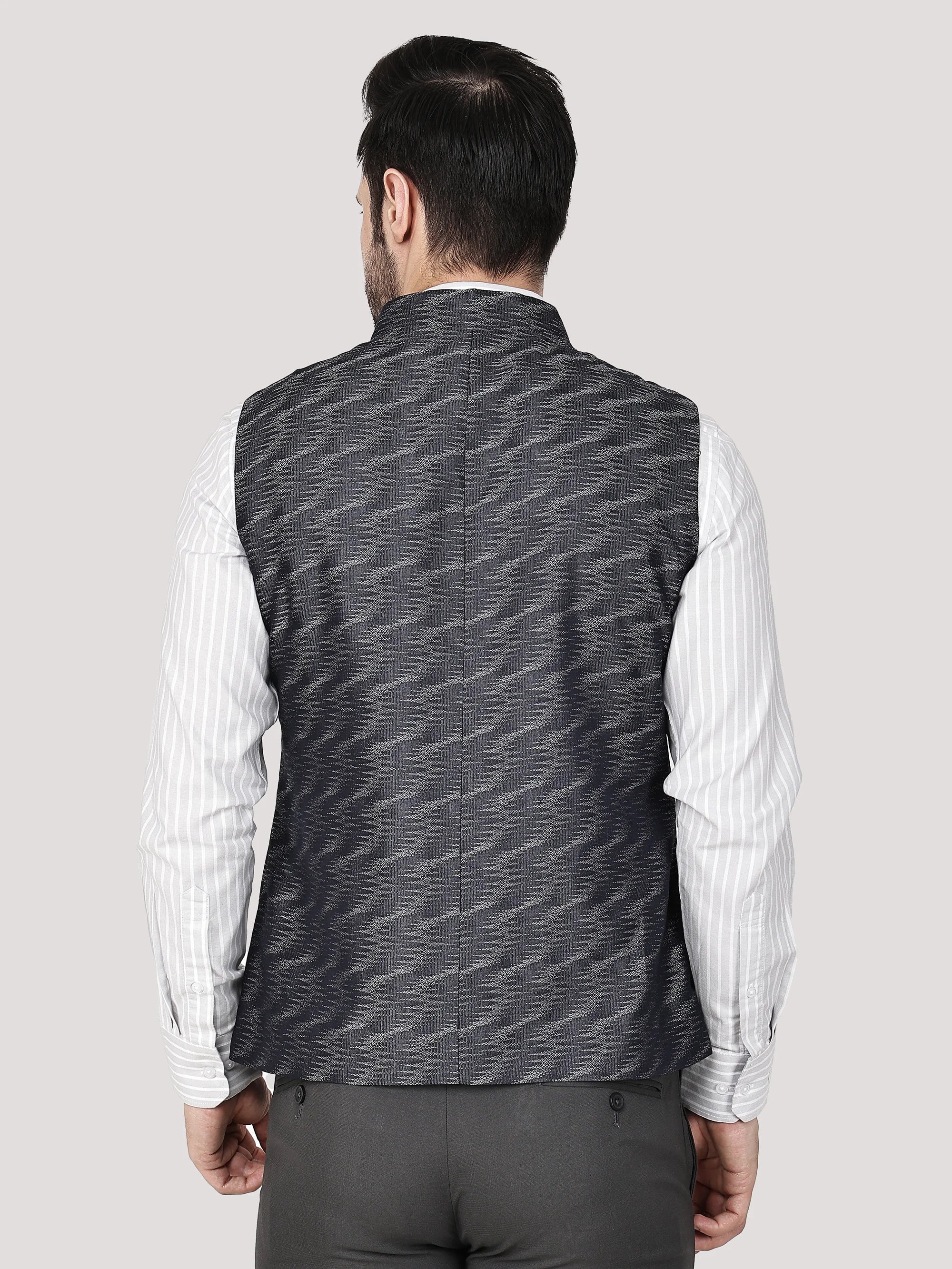 Jaquard Nehru Jacket