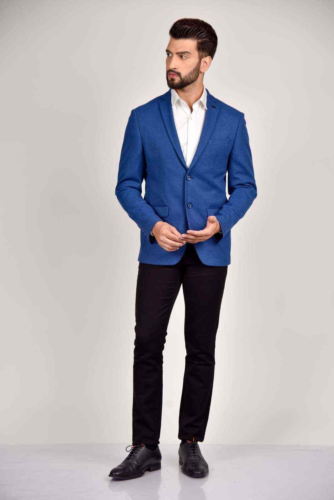 Blue Tweed Blazer house-of-united