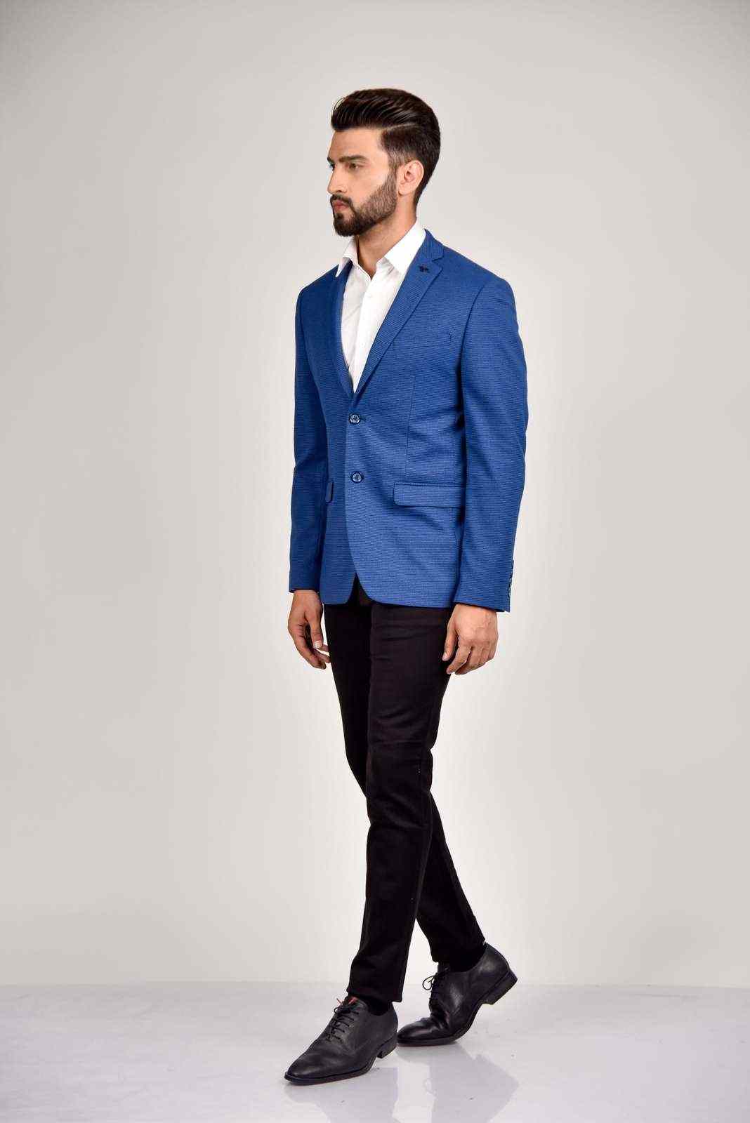 Blue Tweed Blazer house-of-united