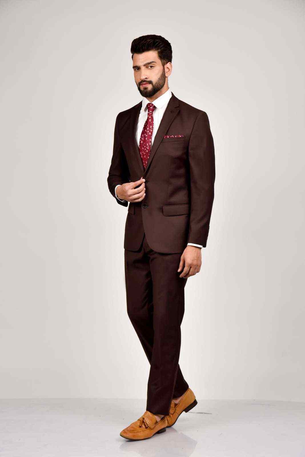 Dark Brown Office 2 Pc Suit house-of-united