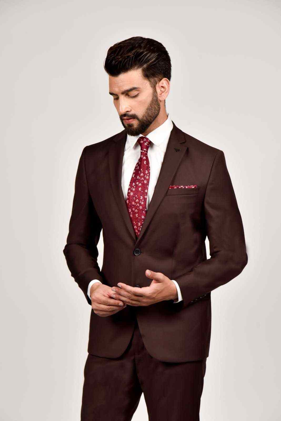 Dark Brown Office 2 Pc Suit house-of-united