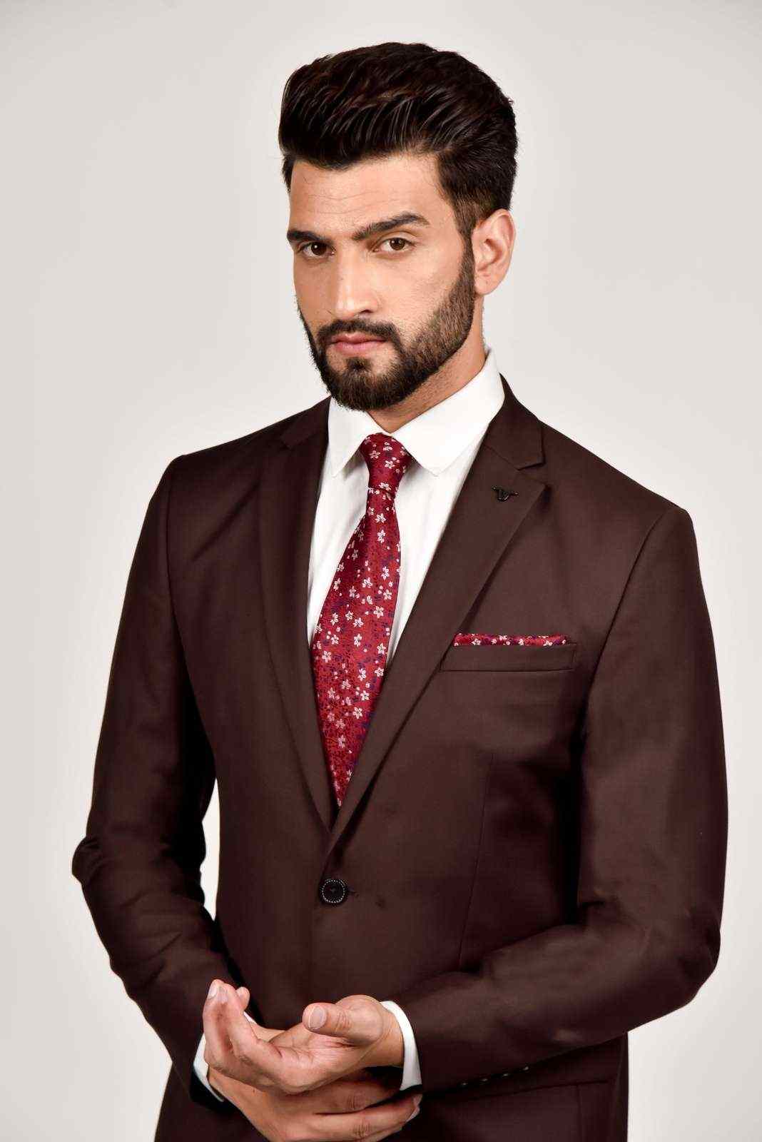 Dark Brown Office 2 Pc Suit house-of-united