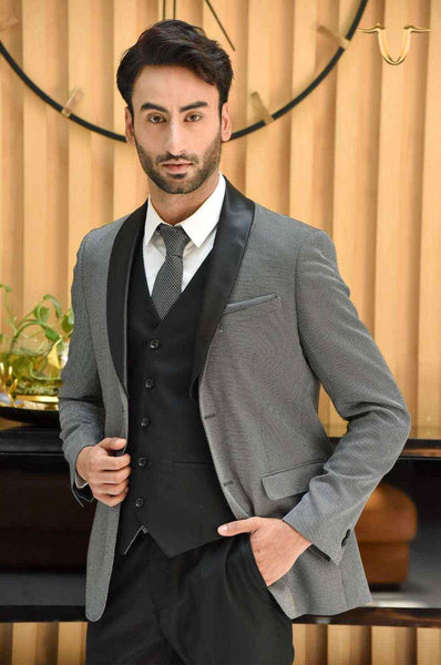 Vest Mens Dark Grey Waistcoat Grey Waistcoat Charcoal Suit Jacket With  Black Pants Men's Black