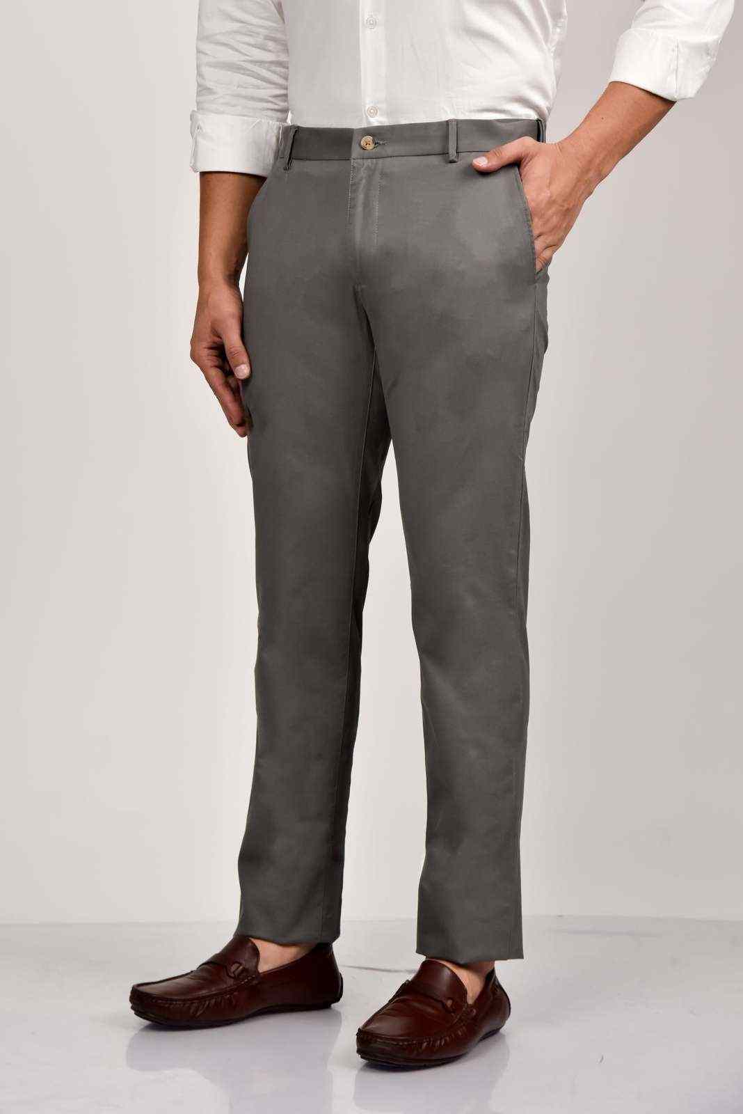 Grey Cotton Trouser house-of-united