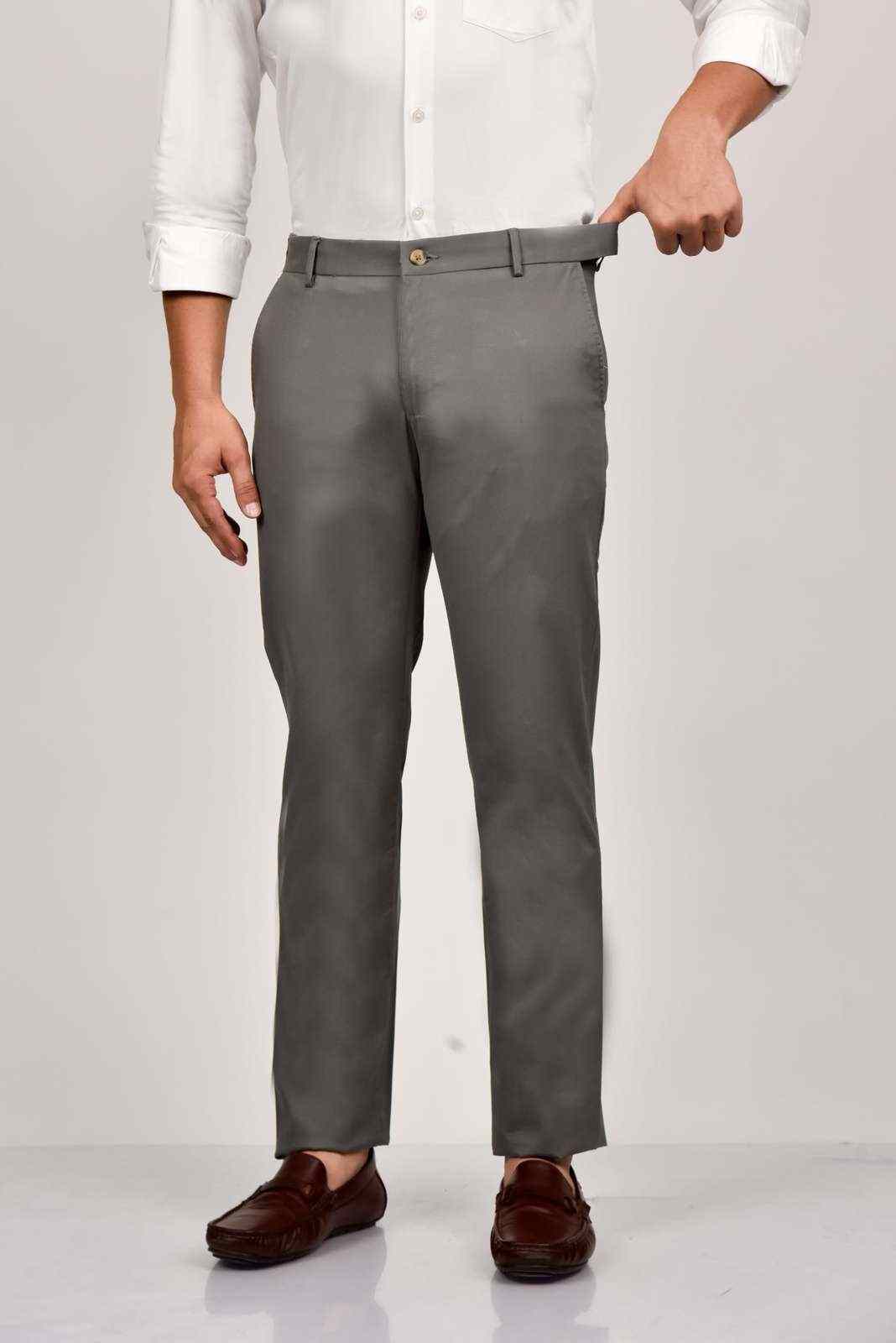 Grey Cotton Trouser house-of-united