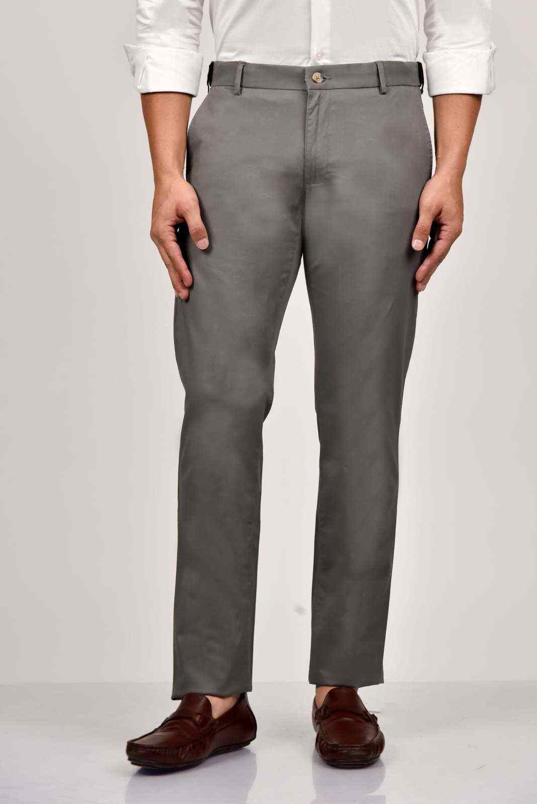 Grey Cotton Trouser house-of-united