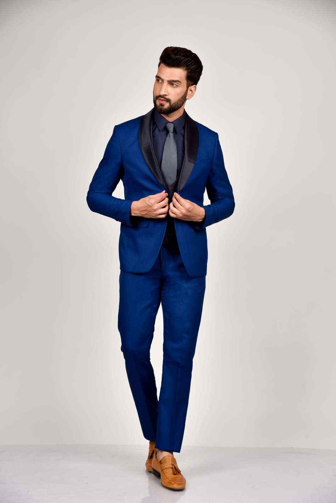 Navy 3 Pc Ceremonial Suit With Reversible Waistcoat house-of-united