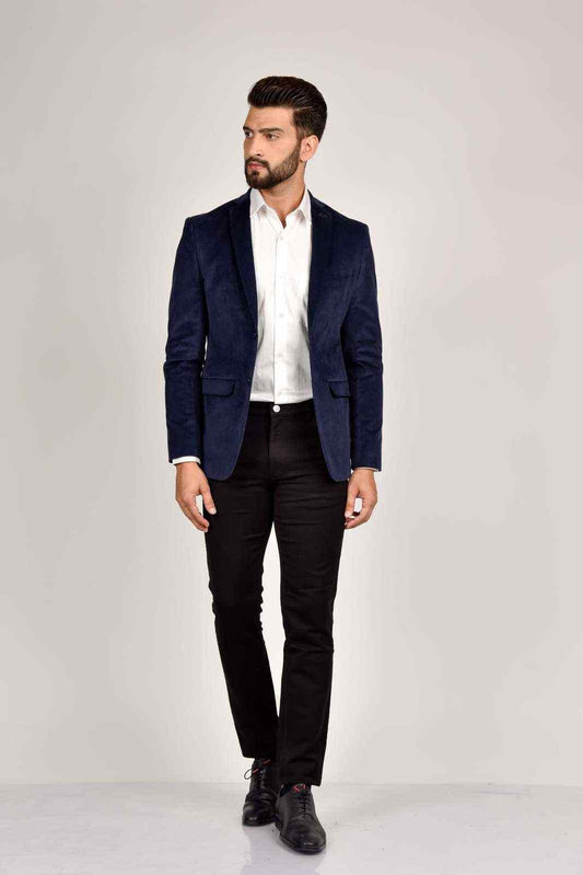 Navy Cord Blazer house-of-united