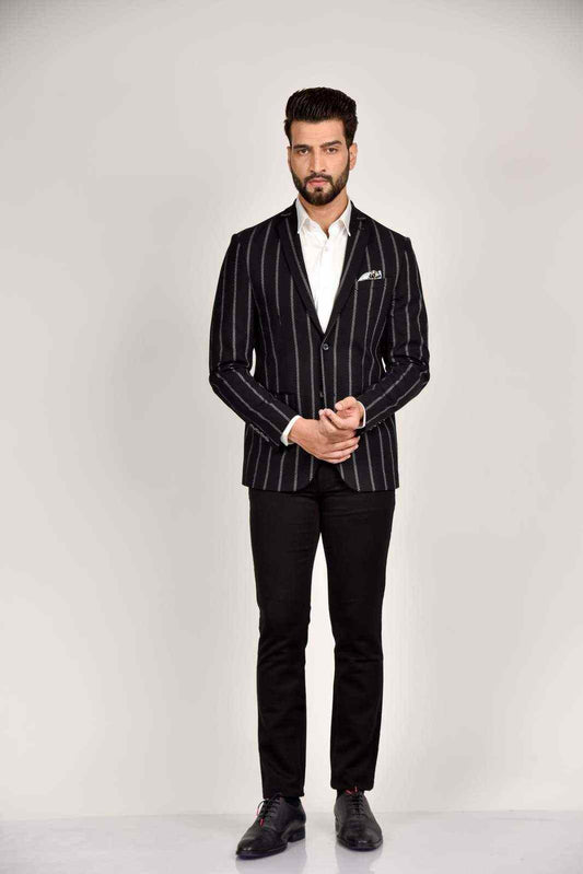 Navy Knitted Blazer for all Occasions house-of-united