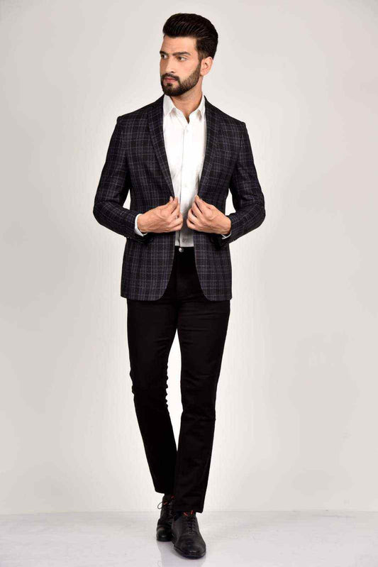 Navy Tweed Blazer house-of-united