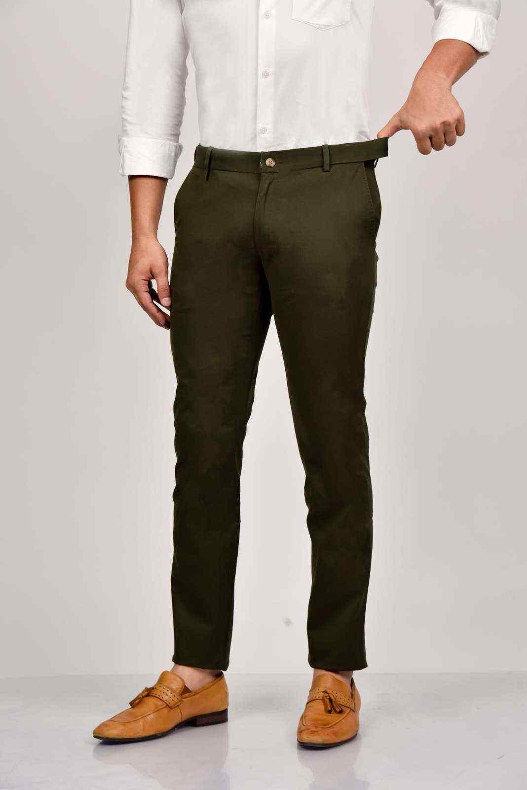 Olive Cotton Trouser house-of-united