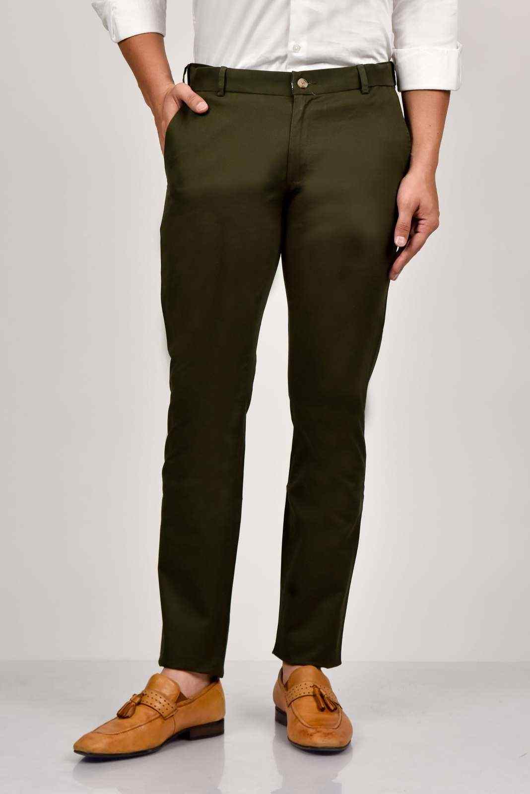 Olive Cotton Trouser house-of-united
