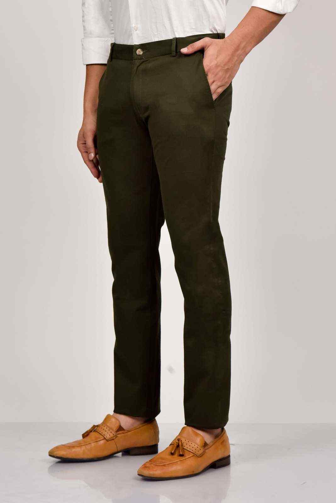 Olive Cotton Trouser house-of-united