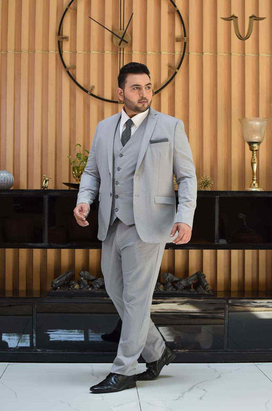 Light Grey 3 Pc Formal Suit house-of-united