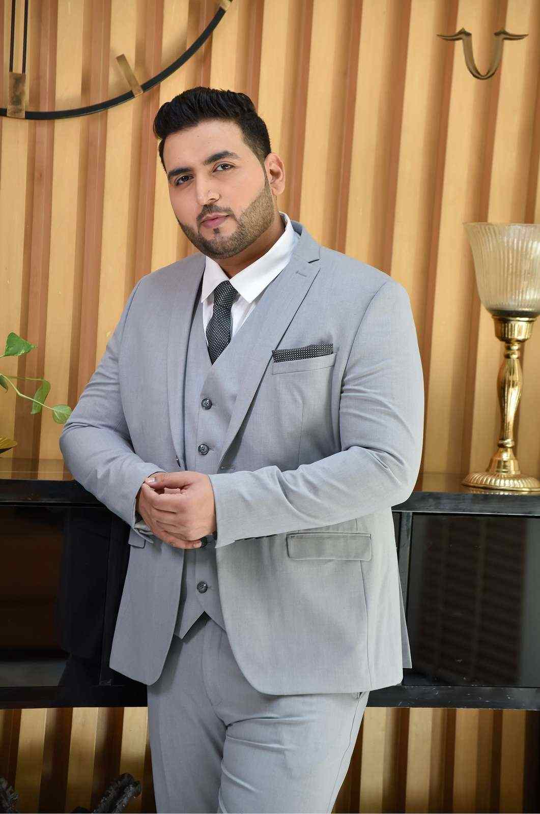 Light Grey 3 Pc Formal Suit house-of-united